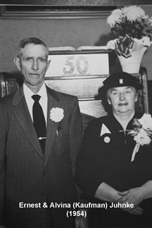 Photo of Ernest and Alvina (Kaufman) Juhnke, 1954